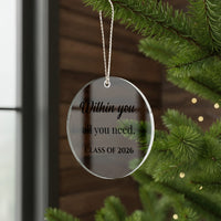 Acrylic Circle Ornament - Graduation
