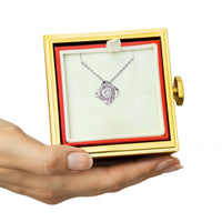 Love Knot with Rotating Rose Gift Box - Mother's Day Gift for Her