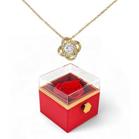 Love Knot with Rotating Rose Gift Box - Mother's Day Gift for Her
