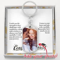 Buyer Upload Graphic Dog Tag Keychain - Graduation, Religion, I Wish You The Strength