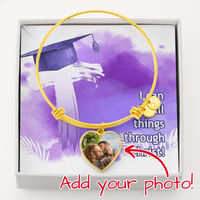 Buyer Upload Luxury Heart Bangle - Graduation, Religion, I Can Do All Things