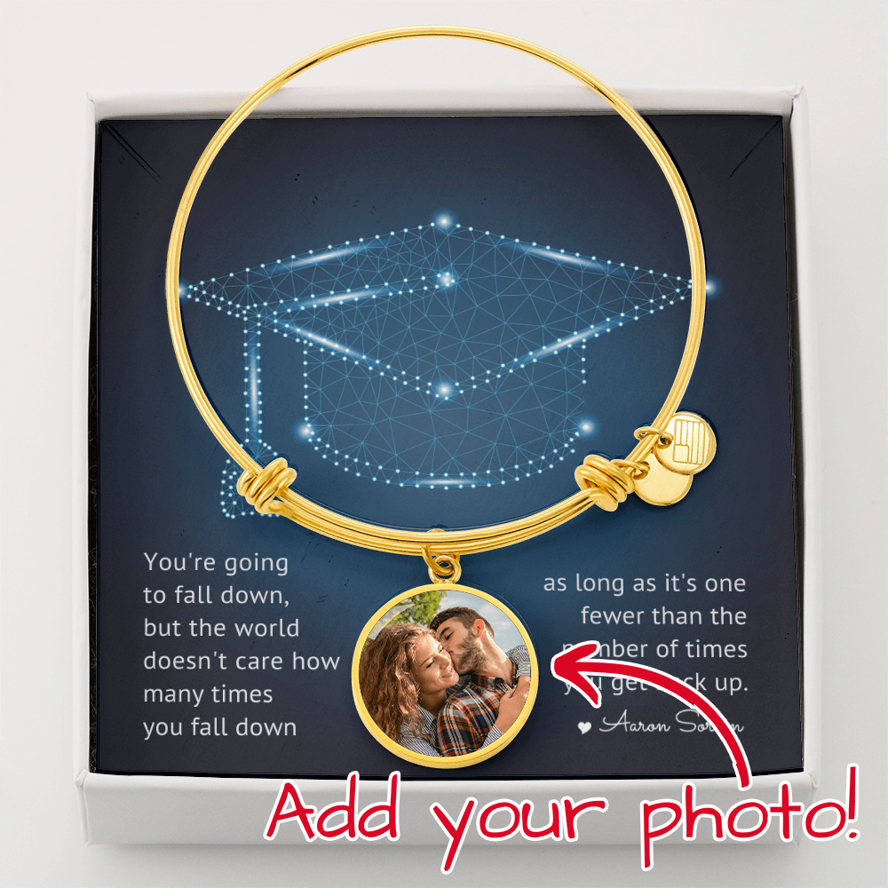 Buyer Upload Luxury Circle Bangle - Graduation, You Get Back Up