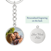 Buyer Upload Graphic Circle Keychain - Graduation, Religion, I Can Do All Things