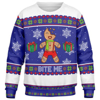 Bite Me - Athletic Kids/Youth Ugly Christmas Sweater - TreasuredTale