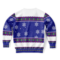 Bite Me - Athletic Kids/Youth Ugly Christmas Sweater - TreasuredTale