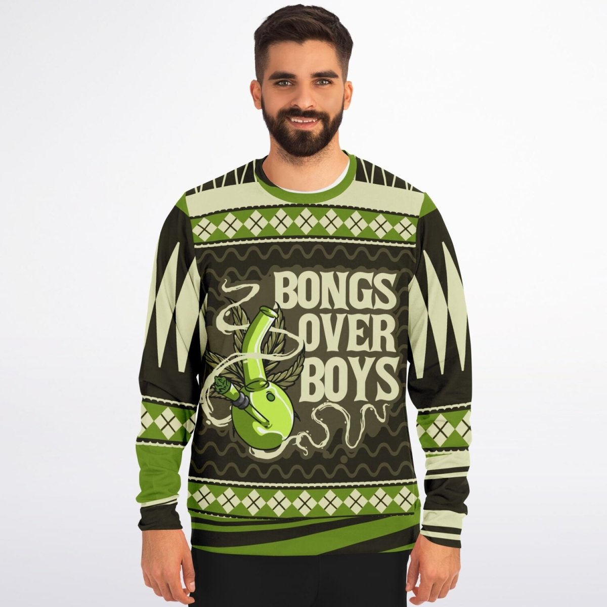 Bongs Over Boys - Bold Statement Sweatshirt - TreasuredTale