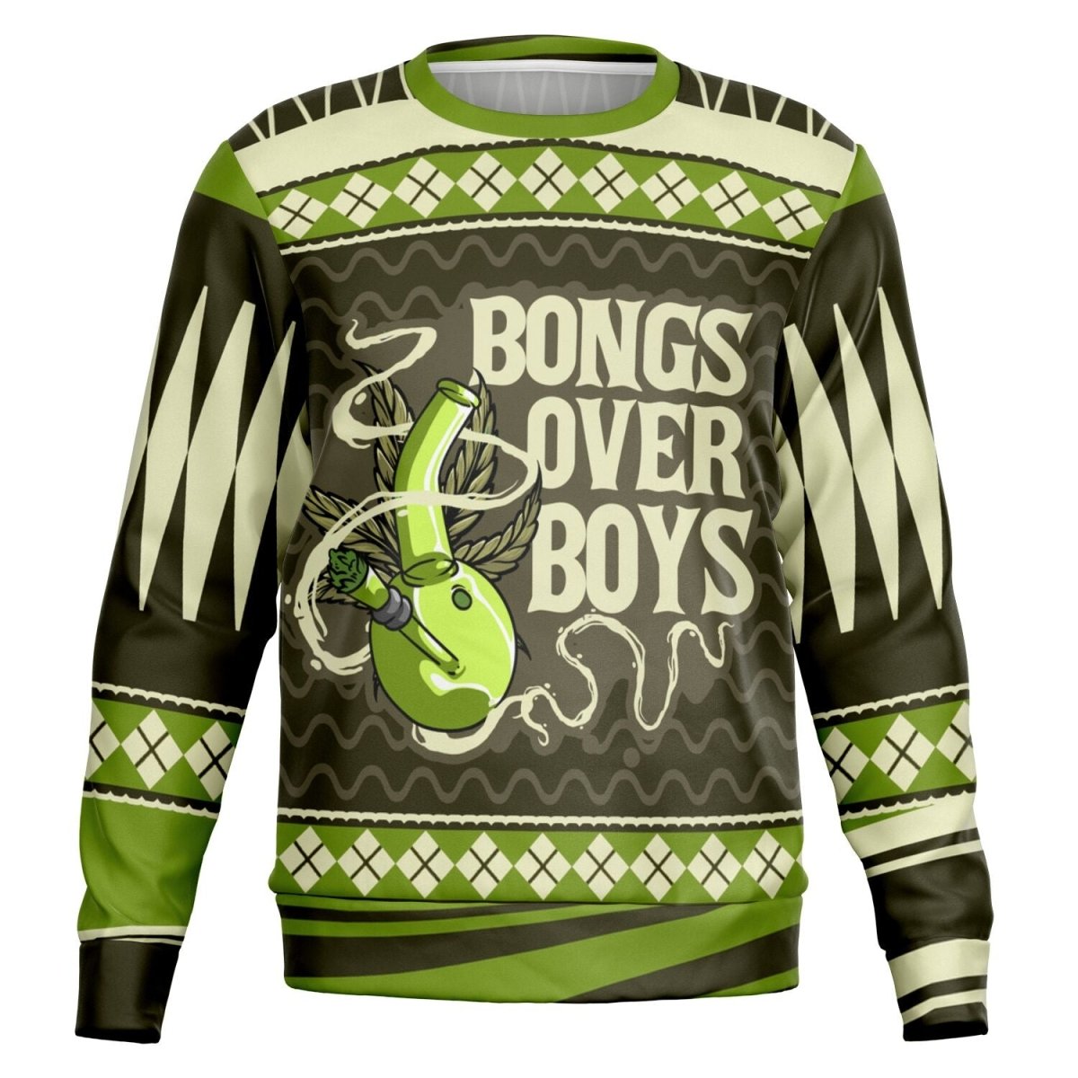Bongs Over Boys - Bold Statement Sweatshirt - TreasuredTale