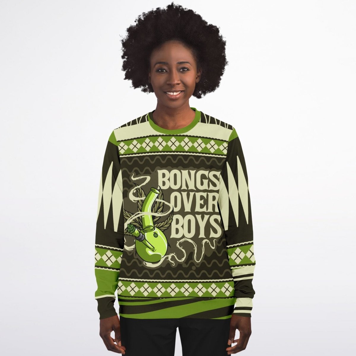 Bongs Over Boys - Bold Statement Sweatshirt - TreasuredTale