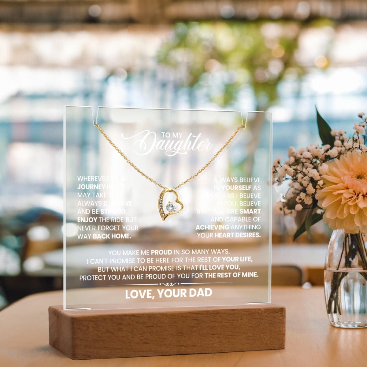 Catalog image Keepsake Acrylic & Forever Love Necklace - TreasuredTale