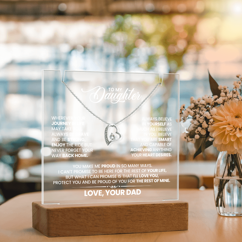 Catalog image Keepsake Acrylic & Forever Love Necklace - TreasuredTale