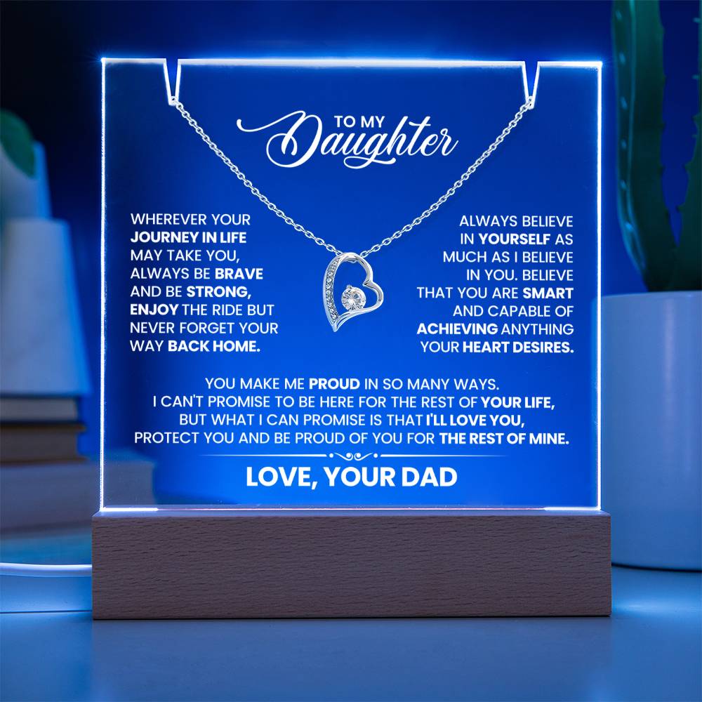 Catalog image Keepsake Acrylic & Forever Love Necklace - TreasuredTale