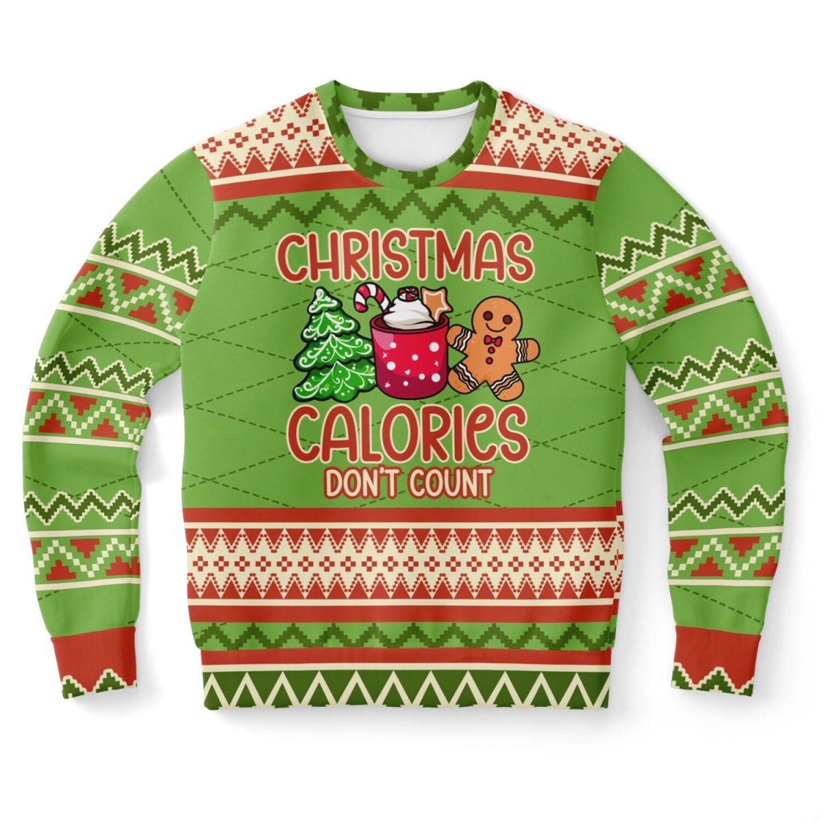 Christmas Calories Don’t Count Sweatshirt - TreasuredTale