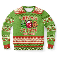 Christmas Calories Don’t Count Sweatshirt - TreasuredTale