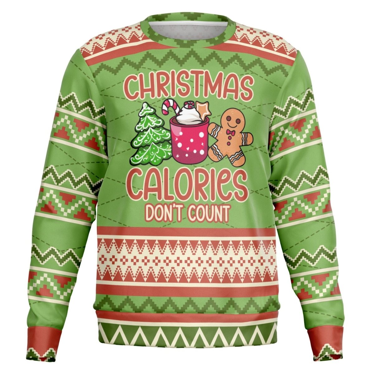 Christmas Calories Don’t Count Sweatshirt - TreasuredTale