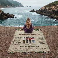 Coral Fleece Blanket Portrait (3:4) - Unbiological Sister - TreasuredTale