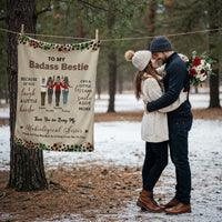 Coral Fleece Blanket Portrait (3:4) - Unbiological Sister - TreasuredTale