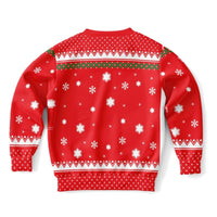 Credit Card - Athletic Kids/Youth Funny Ugly Christmas Sweater - TreasuredTale