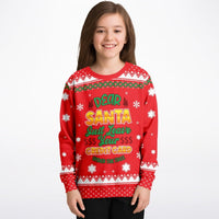 Credit Card - Athletic Kids/Youth Funny Ugly Christmas Sweater - TreasuredTale