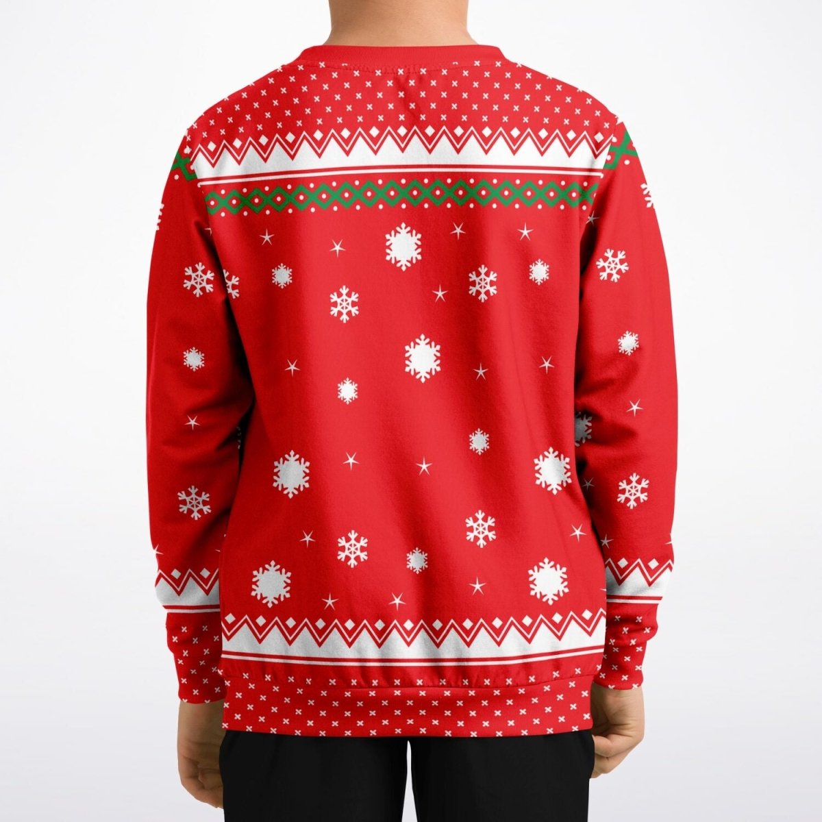 Credit Card - Athletic Kids/Youth Funny Ugly Christmas Sweater - TreasuredTale