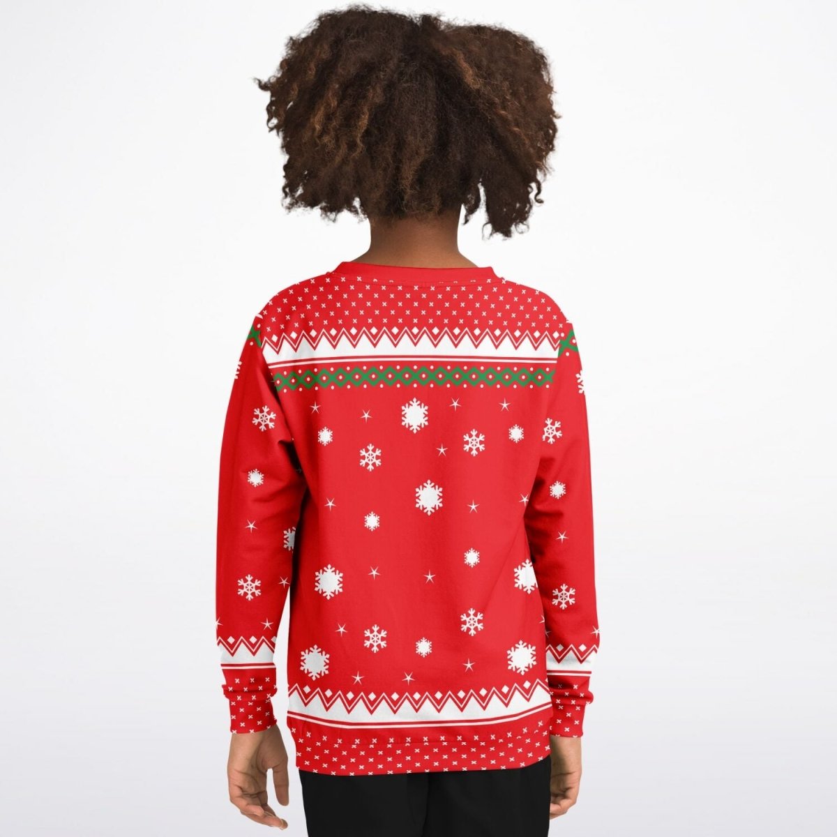 Credit Card - Athletic Kids/Youth Funny Ugly Christmas Sweater - TreasuredTale