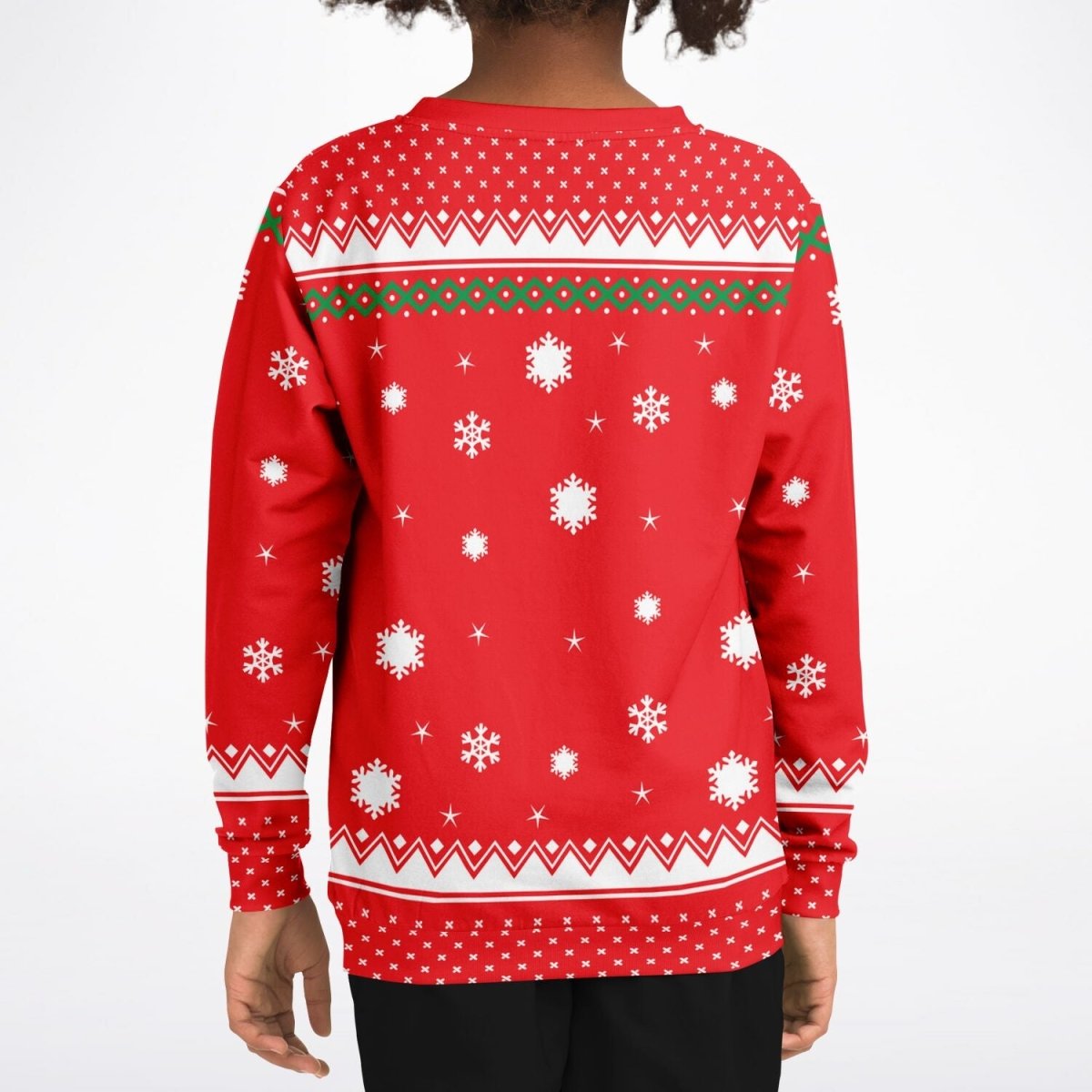 Credit Card - Athletic Kids/Youth Funny Ugly Christmas Sweater - TreasuredTale