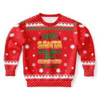 Credit Card - Athletic Kids/Youth Funny Ugly Christmas Sweater - TreasuredTale