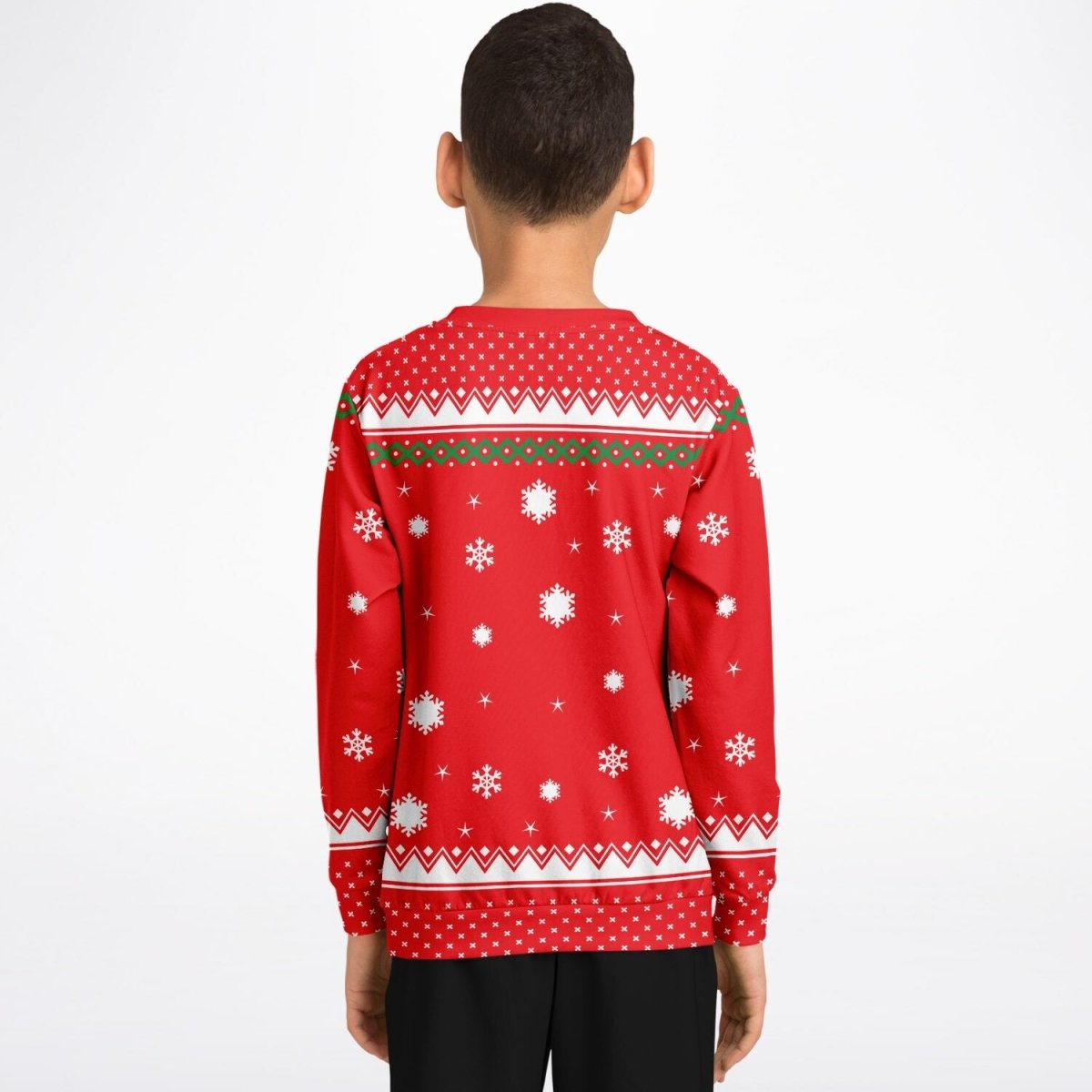 Credit Card - Athletic Kids/Youth Funny Ugly Christmas Sweater - TreasuredTale