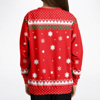 Credit Card - Athletic Kids/Youth Funny Ugly Christmas Sweater - TreasuredTale