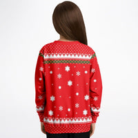 Credit Card - Athletic Kids/Youth Funny Ugly Christmas Sweater - TreasuredTale
