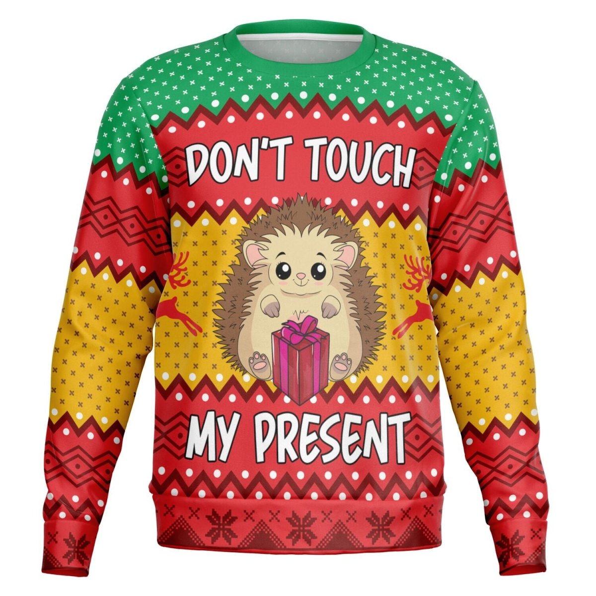 Don't Touch my Present - Athletic Ugly Christmas Sweater Men, Ladies - TreasuredTale