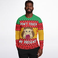 Don't Touch my Present - Athletic Ugly Christmas Sweater Men, Ladies - TreasuredTale