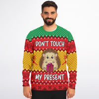 Don't Touch my Present - Athletic Ugly Christmas Sweater Men, Ladies - TreasuredTale