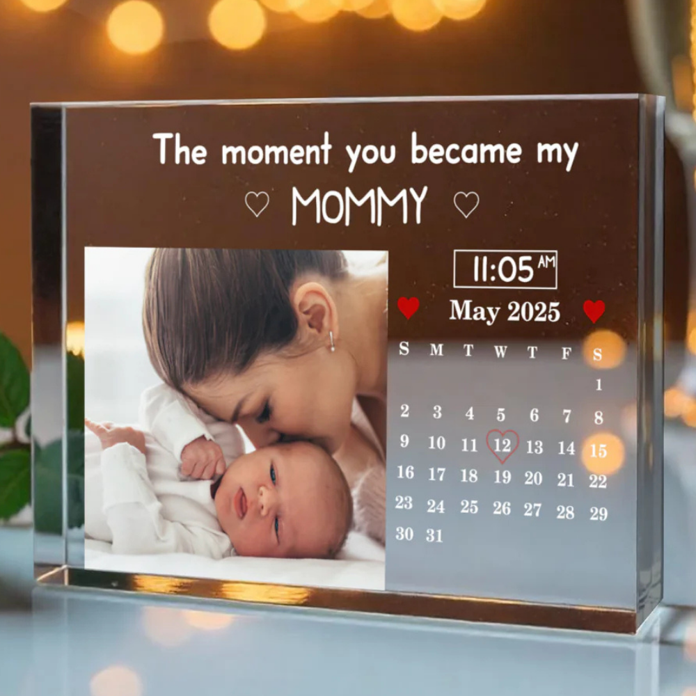 Printed Acrylic Block for Mommy - Mother's Day Gift