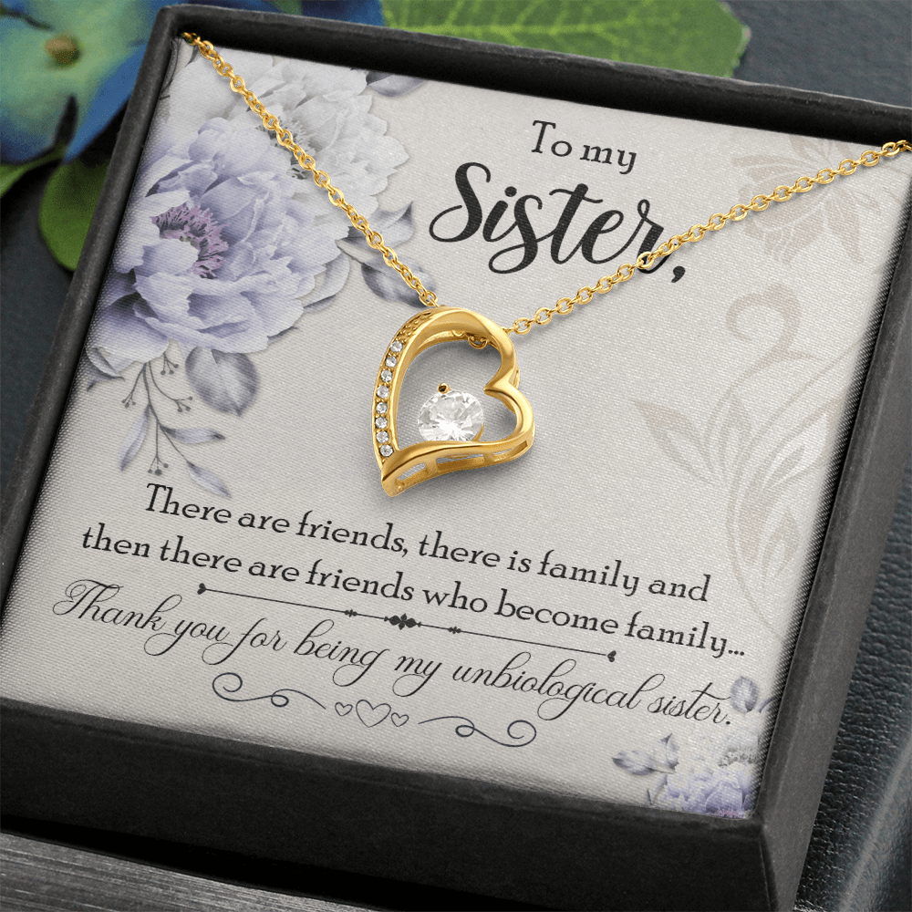 Forever Love Necklace - Unbiological Sister - TreasuredTale