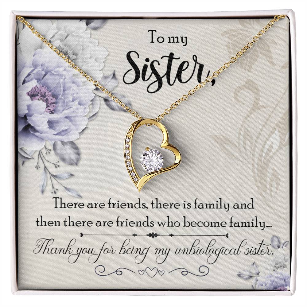 Forever Love Necklace - Unbiological Sister - TreasuredTale