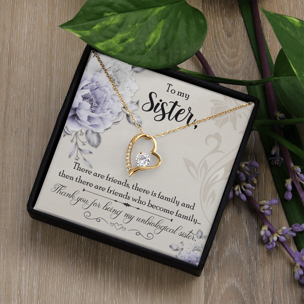 Forever Love Necklace - Unbiological Sister - TreasuredTale
