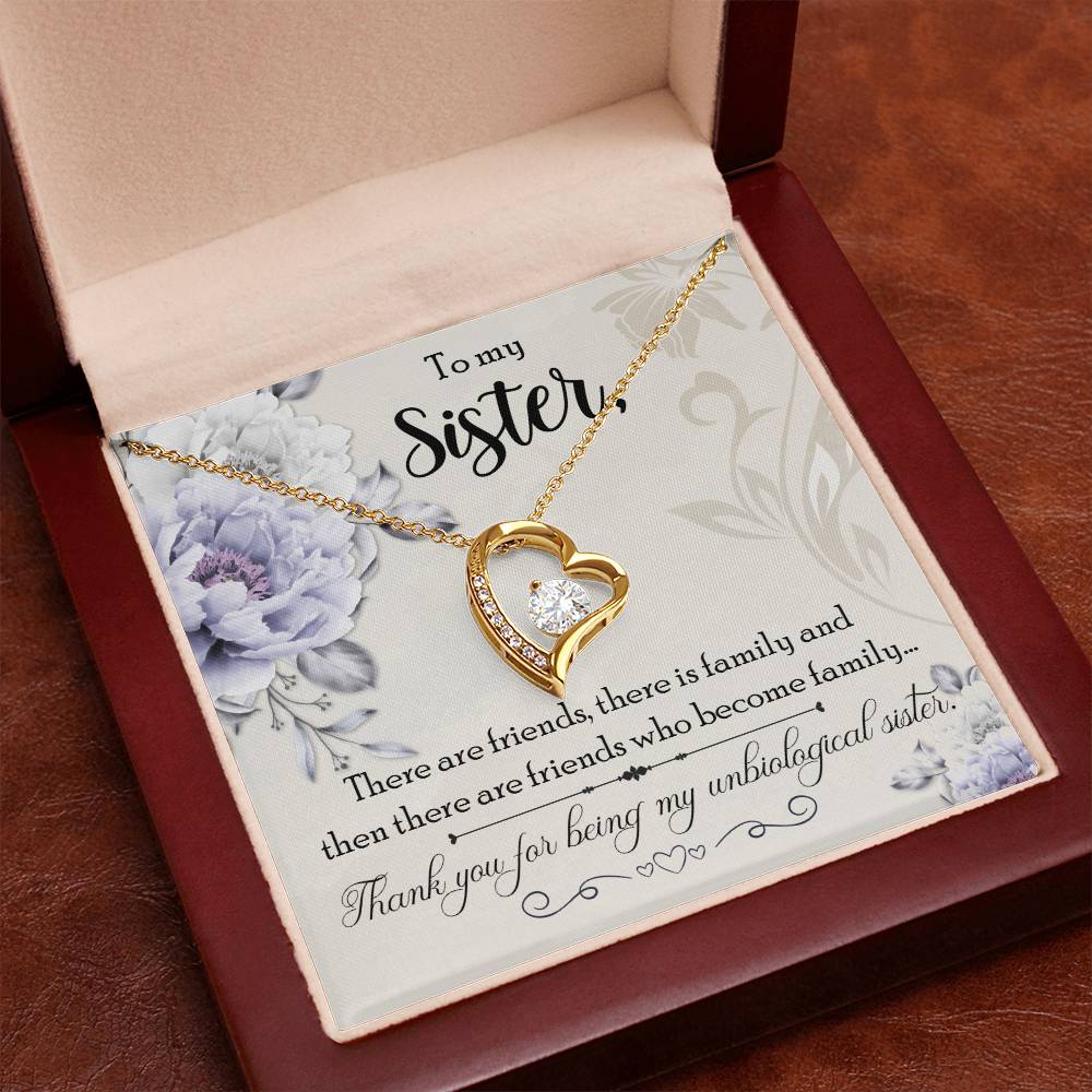Forever Love Necklace - Unbiological Sister - TreasuredTale