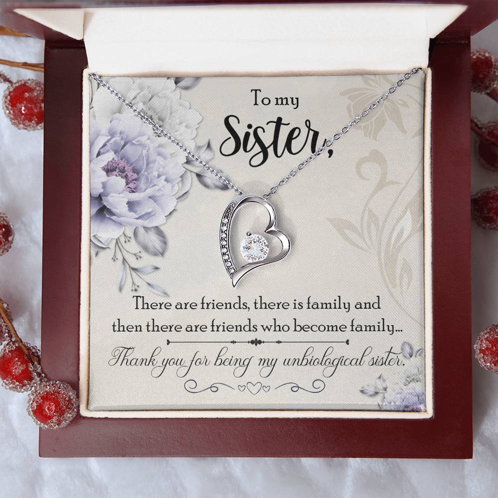 Forever Love Necklace - Unbiological Sister - TreasuredTale