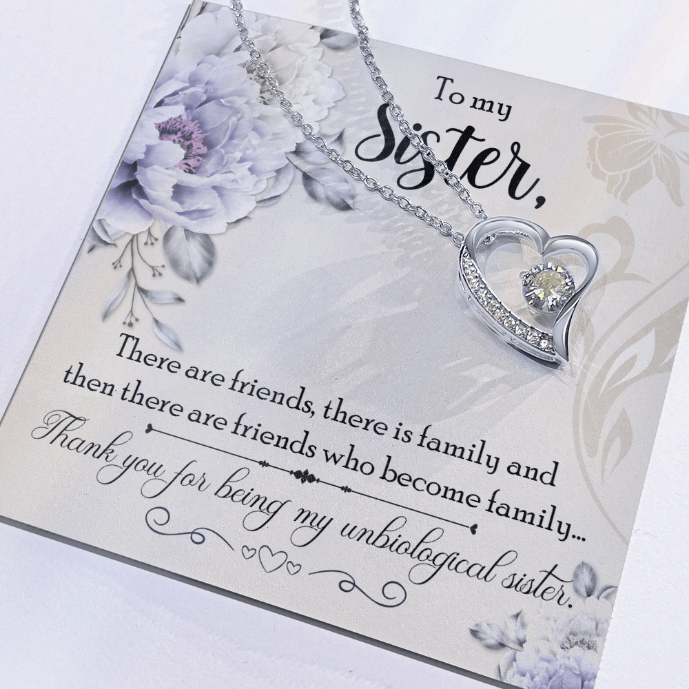 Forever Love Necklace - Unbiological Sister - TreasuredTale