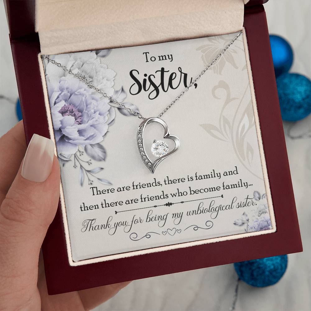Forever Love Necklace - Unbiological Sister - TreasuredTale