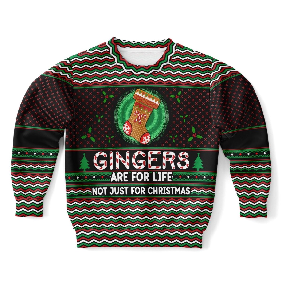 Gingers Are For Life - Athletic Kids/Youth Ugly Christmas Sweater - TreasuredTale