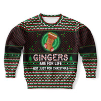 Gingers Are For Life - Athletic Kids/Youth Ugly Christmas Sweater - TreasuredTale