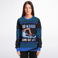 Go In Hard, Come Out Wet Swimming Sweatshirt - TreasuredTale