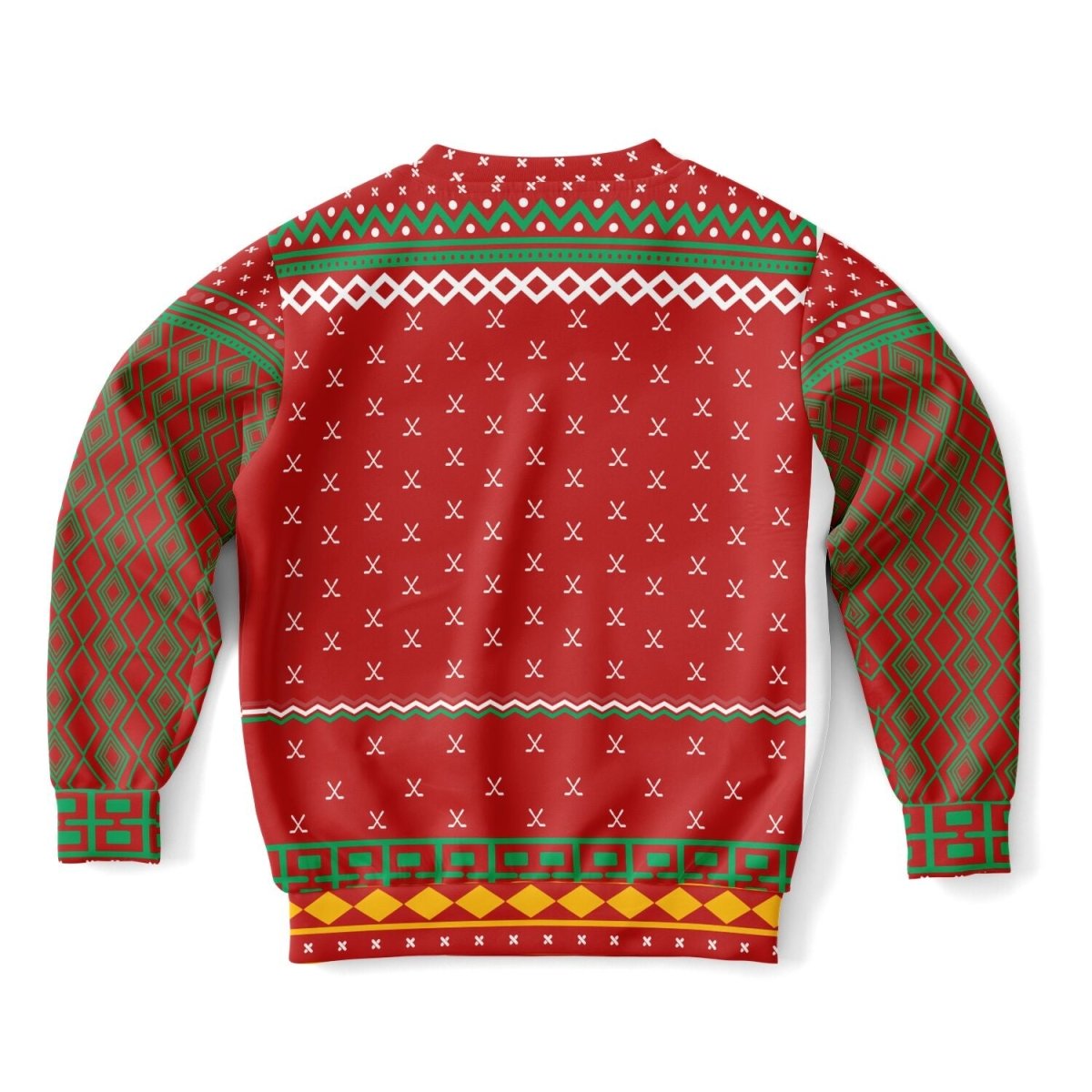 Happy Hockeydays - Athletic Kids/Youth Ugly Christmas Sweater - TreasuredTale