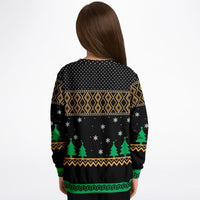 Happy Hoo - lidays - Athletic Kids/Youth Ugly Christmas Sweater - TreasuredTale