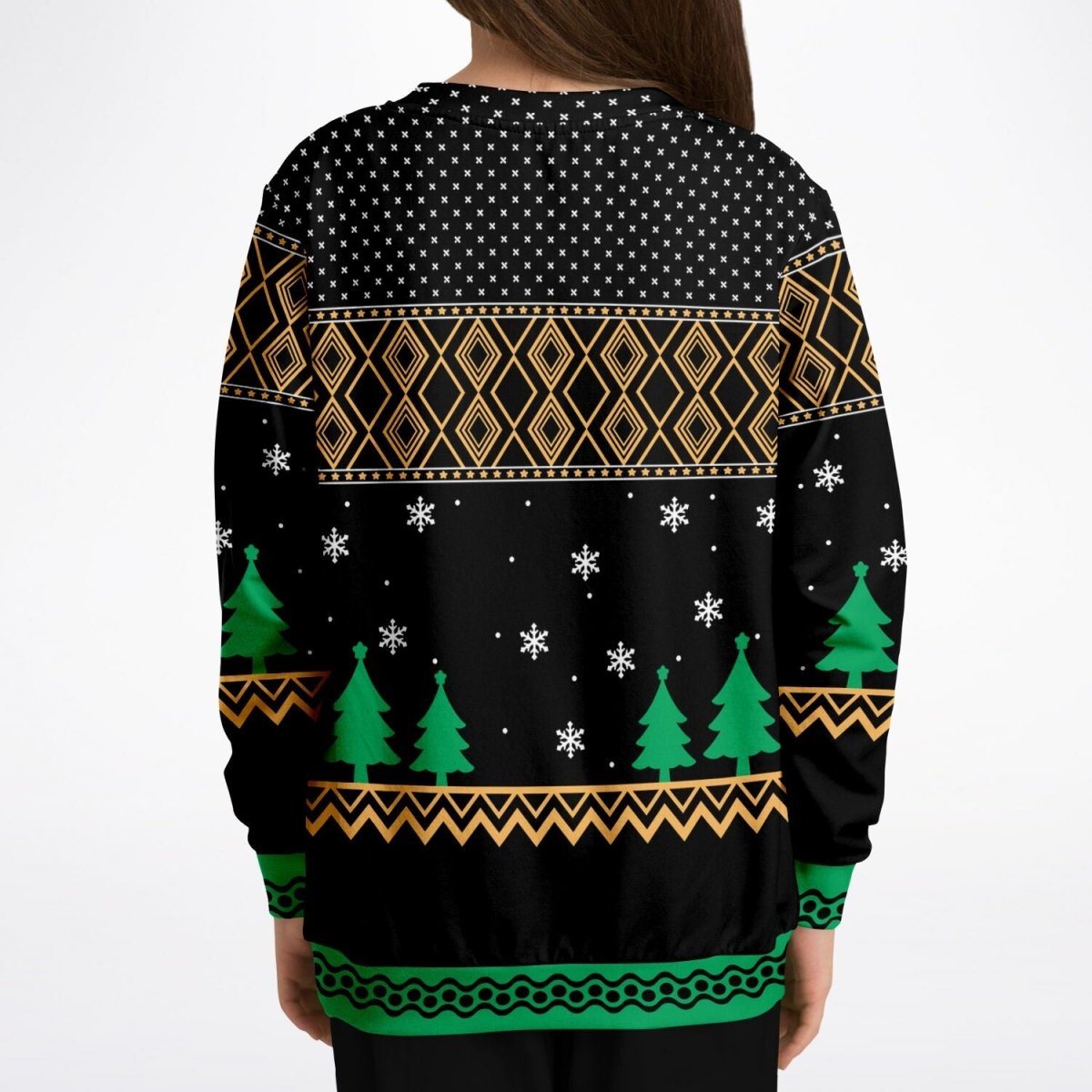 Happy Hoo - lidays - Athletic Kids/Youth Ugly Christmas Sweater - TreasuredTale