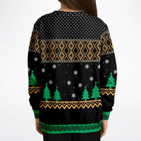 Happy Hoo - lidays - Athletic Kids/Youth Ugly Christmas Sweater - TreasuredTale