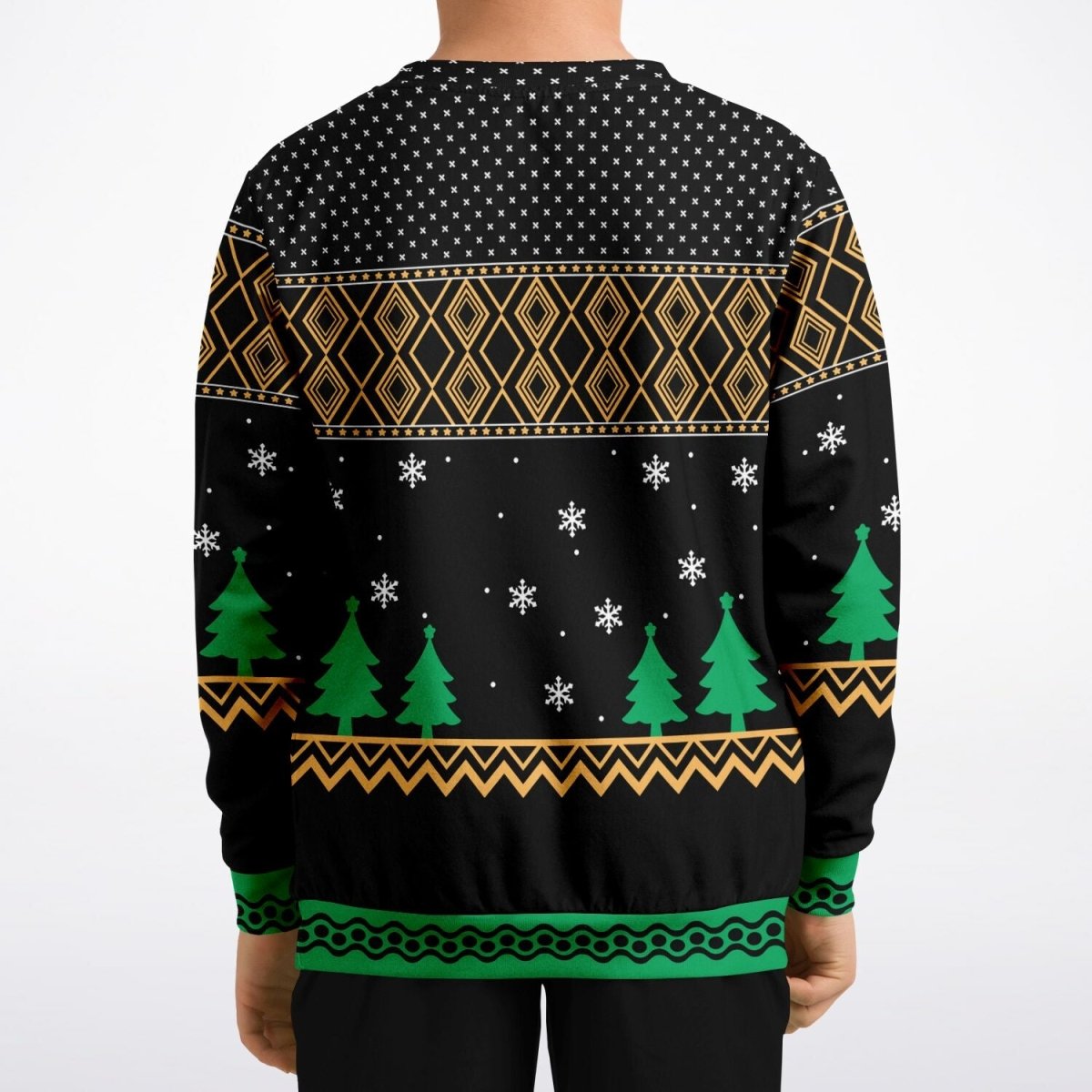 Happy Hoo - lidays - Athletic Kids/Youth Ugly Christmas Sweater - TreasuredTale