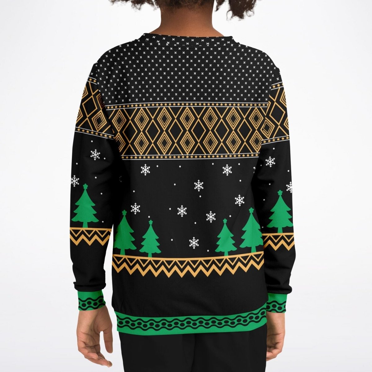 Happy Hoo - lidays - Athletic Kids/Youth Ugly Christmas Sweater - TreasuredTale