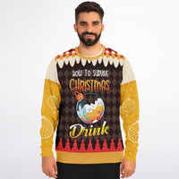 How to Survive Christmas - Athletic Drink Sweatshirt - TreasuredTale